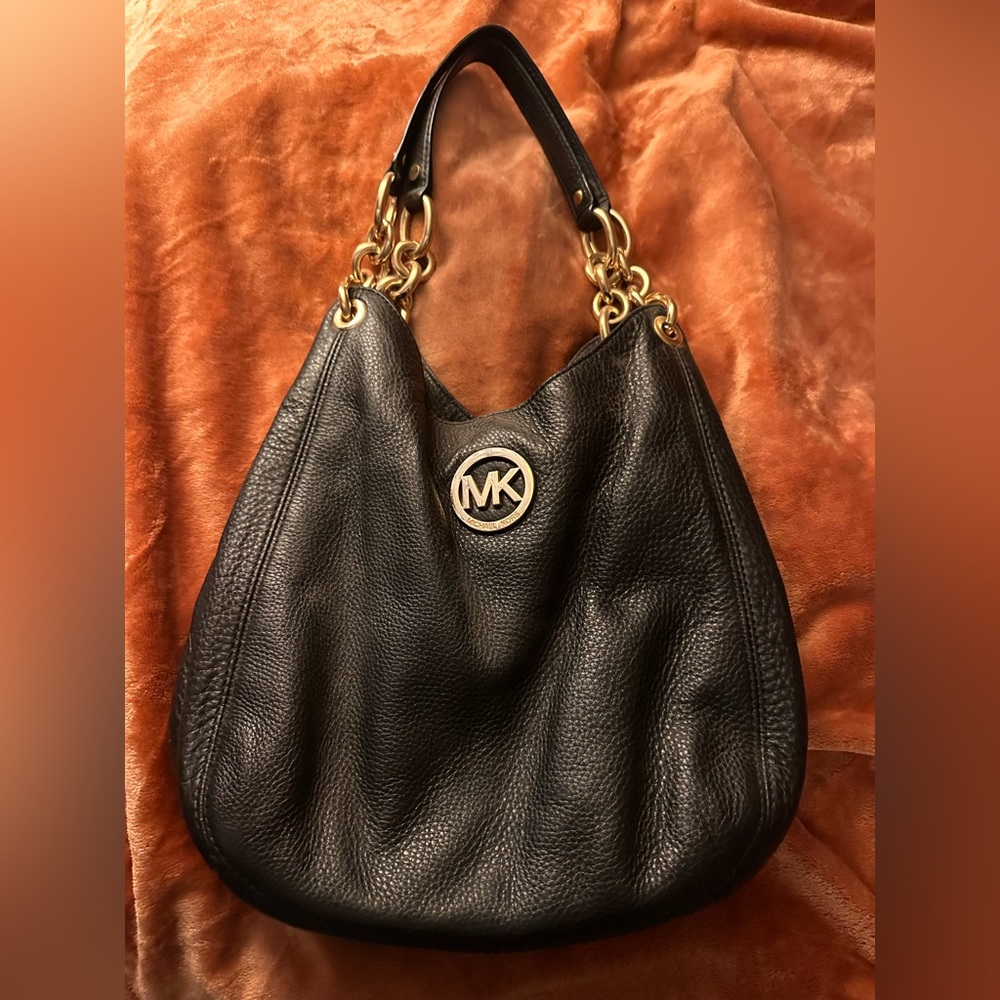 Michael Kors leather hobo bag